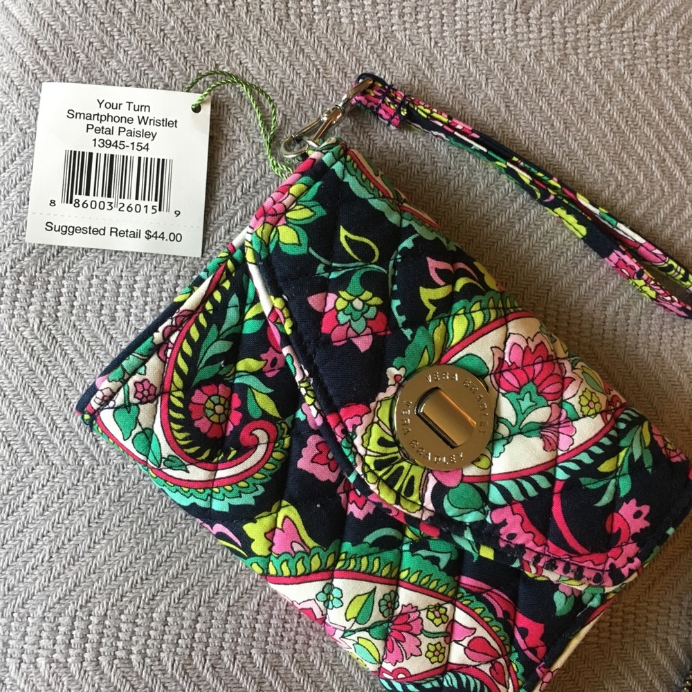 Vera Bradley Your Turn wristlet petal paisley